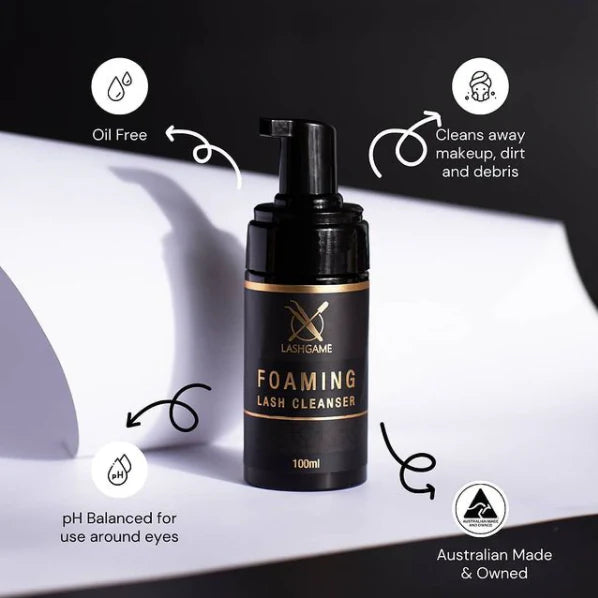 EYELASH EXTENSION FOAMING CLEANSER 100ML WITH BRUSH
